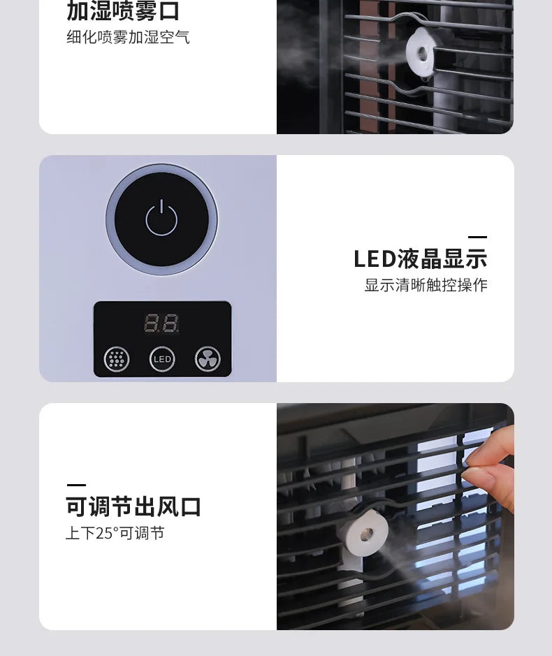 Superior New USB Mini Air Conditioning Fan Cooler Home Desktop Refrigeration Small Air Conditioning Mobile Humidification Coolin