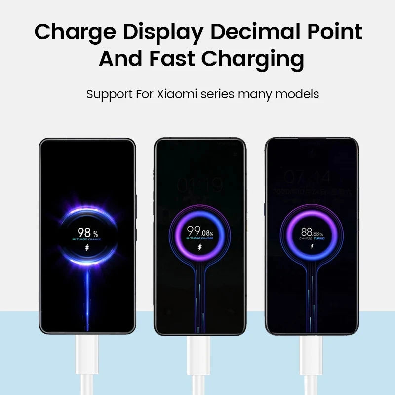 67W EU US Ultra Fast Charger For Xiaomi 11 12 13T 14T 15 Redmi Note 11T 12T 13 14 Pro POCO Type C USB Turbo Rapid Charging Cable