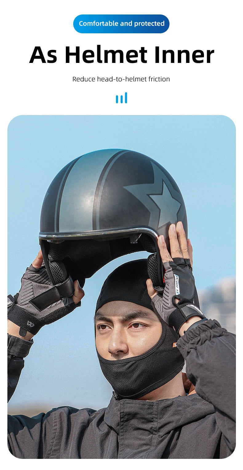 WEST BIKING Summer Motorcycle Bike Moisture-Wicking Balaclava UV Protection Breathable Running Fishing Caps Cooling Sport Gear