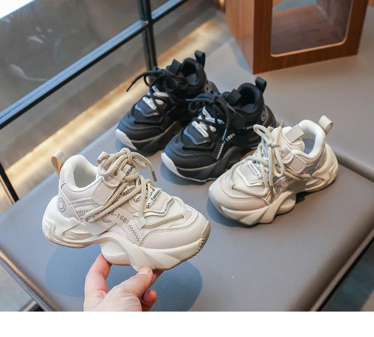 Children's Sneakers Spring Autumn Versatile Kids School Running Shoes Fashion Non-slip Boys Girls Sports Tennis Shoes Breathable