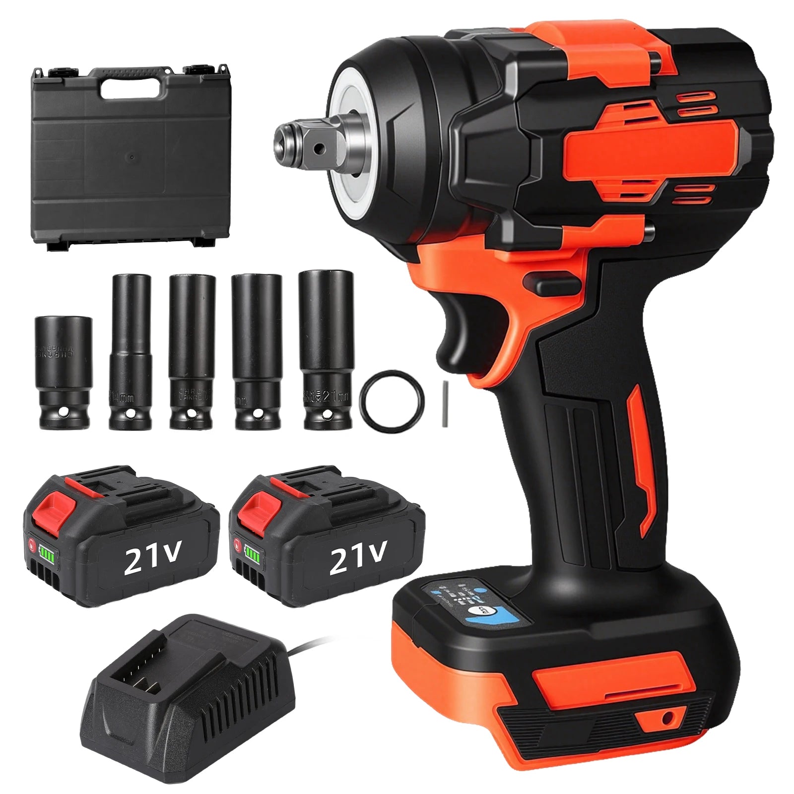 3000N.m 1/2" Cordless Electric Impact Wrench Variable Speed Brushless Electric Wrench Power Tool For Makita 18-21V Battery