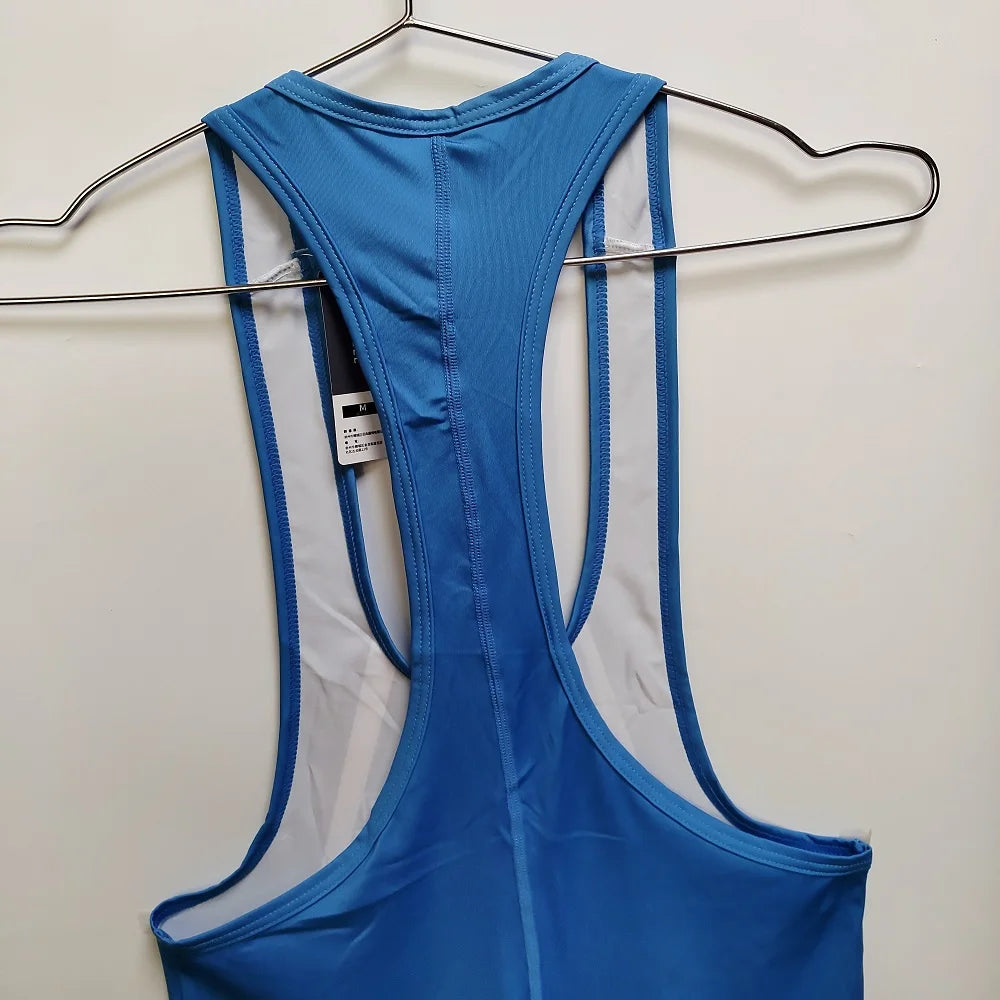 New Coming Men's One-Piece Wrestling Singlet Sport Dance Leotard Unitard Short Jumpsuit