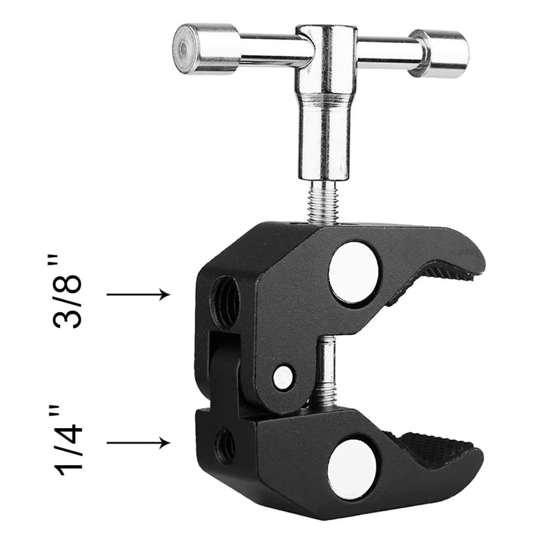 360 ° Fixed Bracket for Photography Equipment Camera Projectors Flashlights Light Stands Tripods 1/4 Screw Accessory