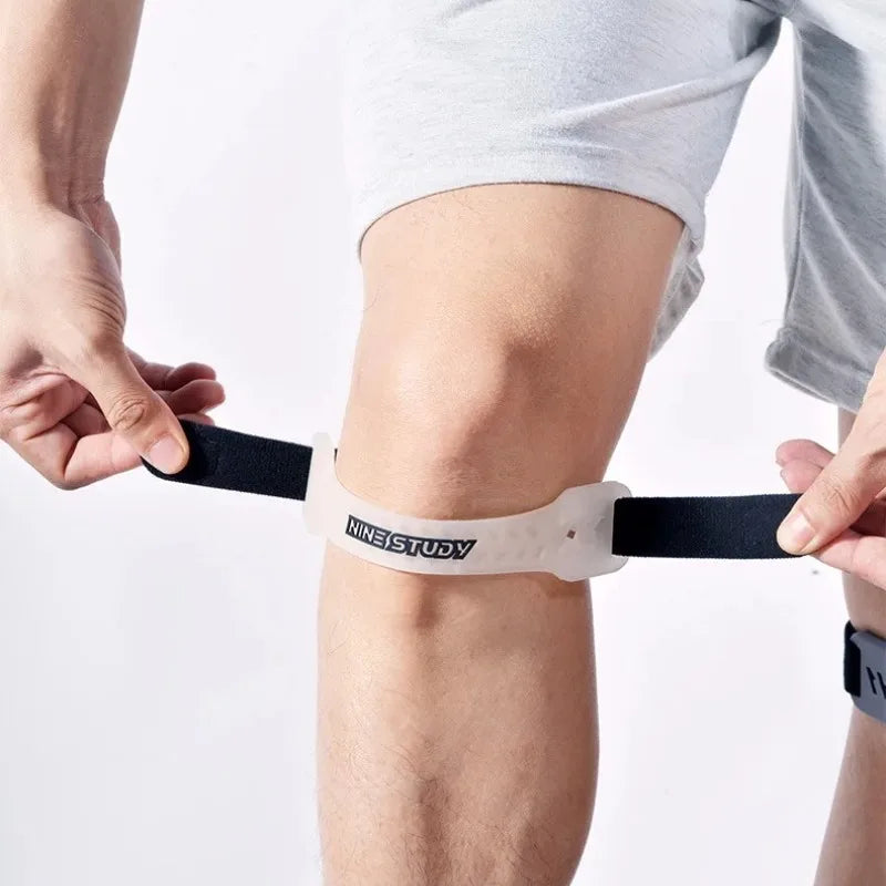 Tendon Support Strape Brace Shock Absorption Compression Strap Pads Sport Protection Adjustable PVC Knee Patellar Band