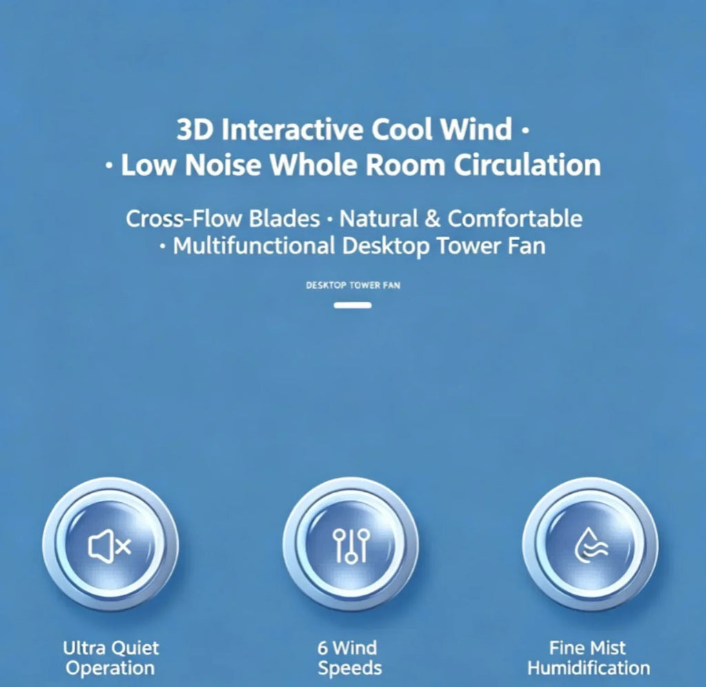 USB Direct Supply Desktop Cooling Humidifier Fan No Built-in Battery Silent Wide Angle Air Cooler With RGB Light Touch Control