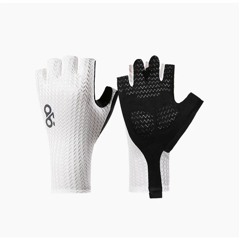 Summer Breathable Half Finger Cycling Gloves Ultralight Road Bike Gloves Anti-Slip Silicone Pad Cooling Sport Gear