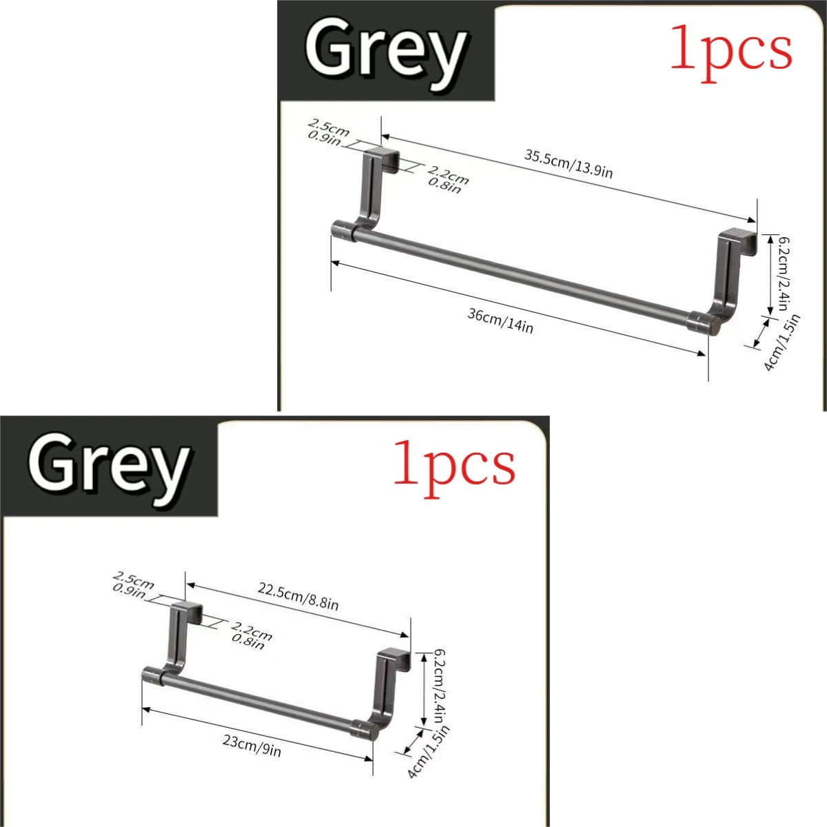 1/2pcs Wall Mounted Kitchen Cabinet Towel Rack-A Space Saving Cloth Rack Suitable for Homes and Bathrooms,No Drilling Required
