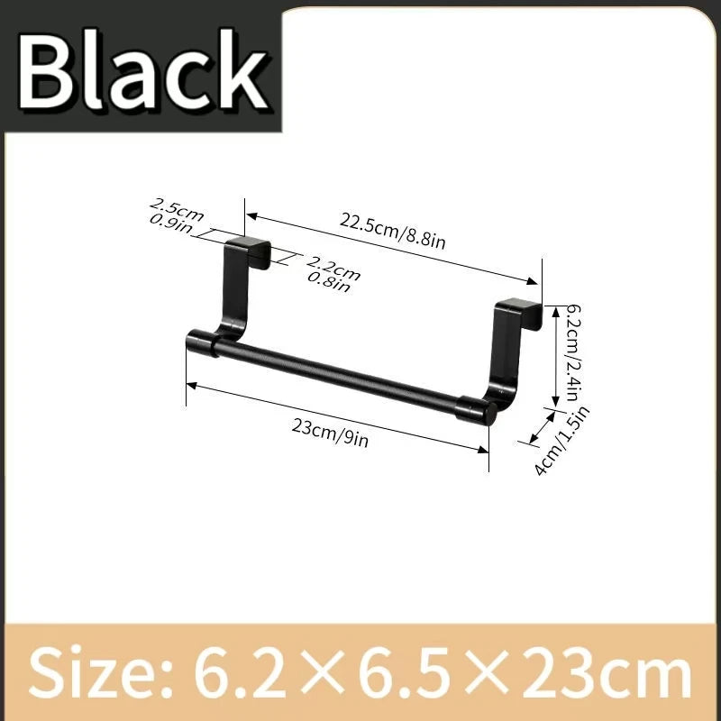 1/2pcs Wall Mounted Kitchen Cabinet Towel Rack-A Space Saving Cloth Rack Suitable for Homes and Bathrooms,No Drilling Required