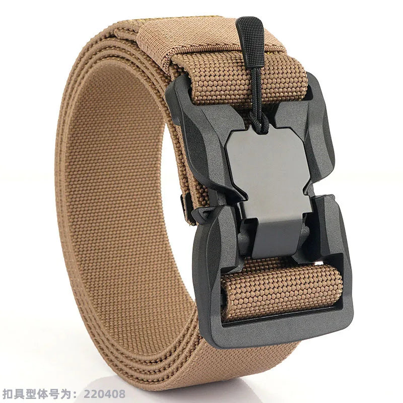 MEDYLA Tactical Belt Quick Release Buckle Elastic Belt Casual Nylon Tool Training Belt Men's Belt MN057