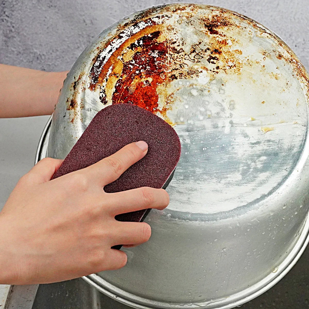 Magic Sponge Power Thicken Double -sided Dishes Cleaning Brushes Kitchen Wipe Rust Brushing Pot Bottom Black Stain Artifact