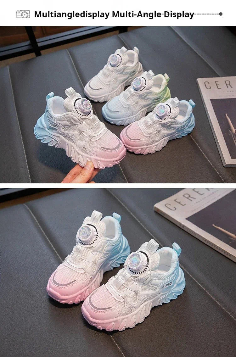 Children Sneakers Unisex Dad's Shoes Baby Boy Trainers Girls Shoes Clunky Sports Tennis Casual Flats Child Infant Footwear