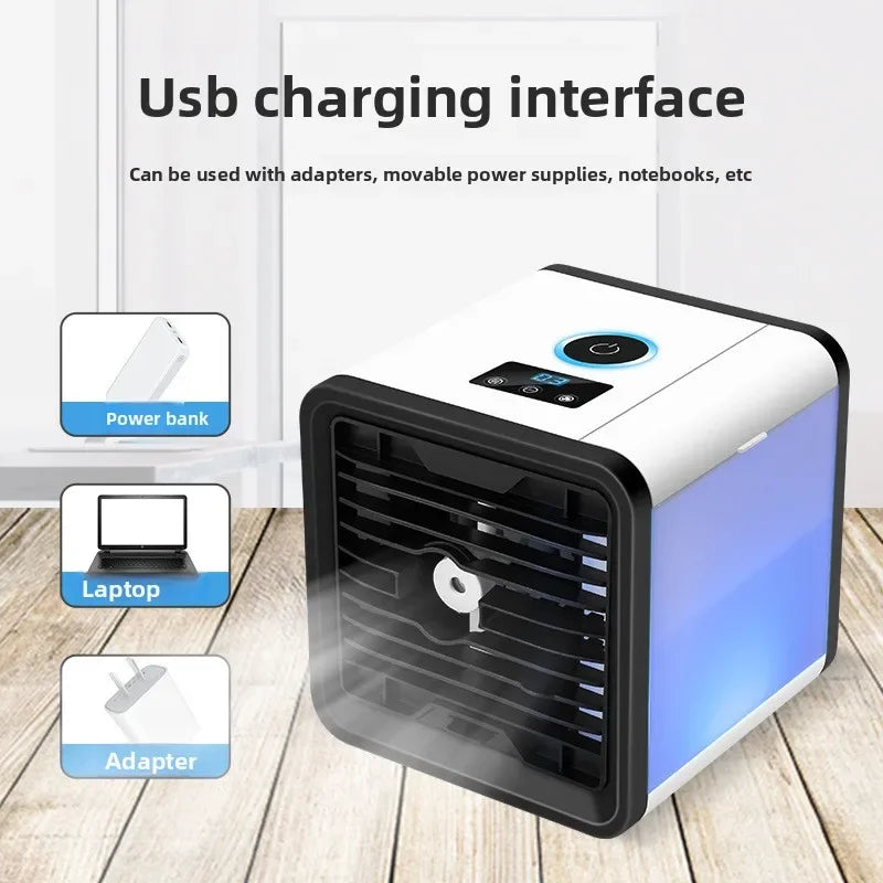 Superior New USB Mini Air Conditioning Fan Cooler Home Desktop Refrigeration Small Air Conditioning Mobile Humidification Coolin