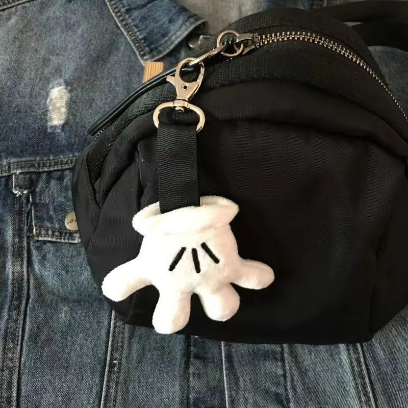Plush Hand Pendant Cute Keychain Cartoon Mouse Small Backpack  Anime Fashion Car Keys Hangings Couple Wearing Jewelry Gifts