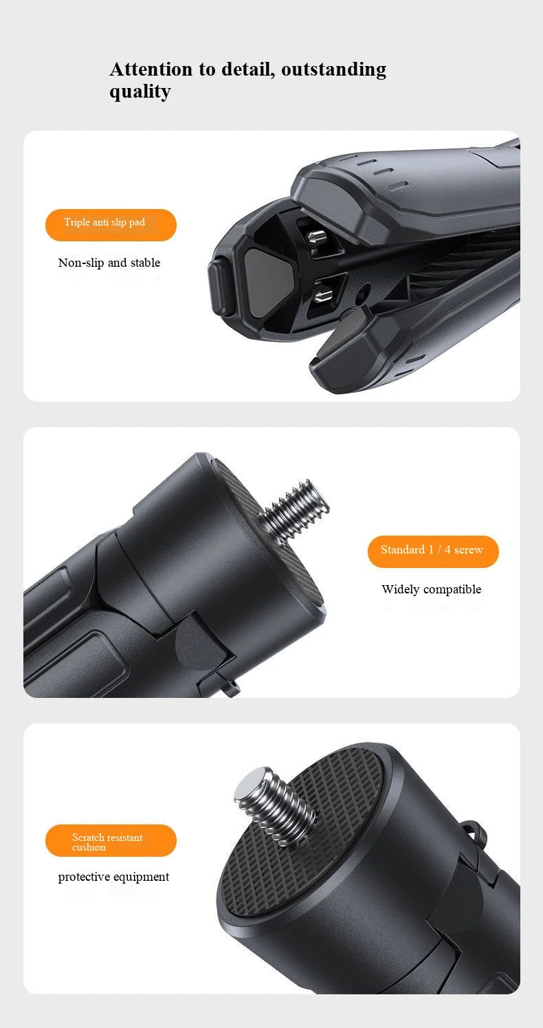 For Insta360 Luna Ultra Portable Mini Tripod Desktop Holder Monopod Gimbal Camera Accessories