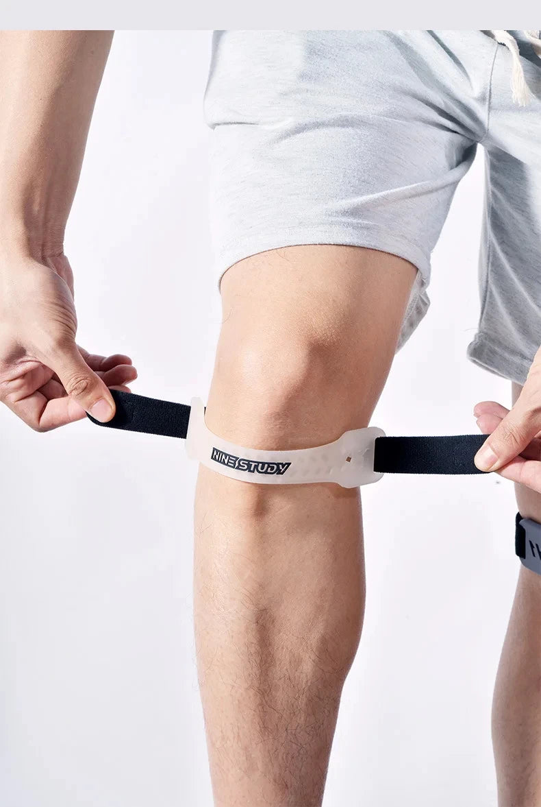 Tendon Support Strape Brace Shock Absorption Compression Strap Pads Sport Protection Adjustable PVC Knee Patellar Band