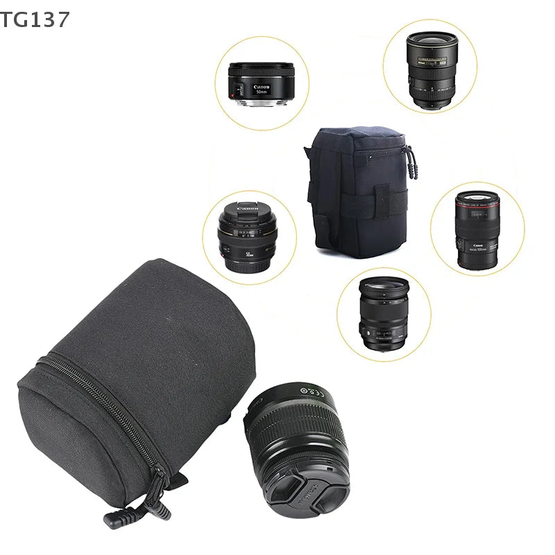 1Pcs Photography Accessories Luxury Camera Lens Bag Pouch Case For Lens