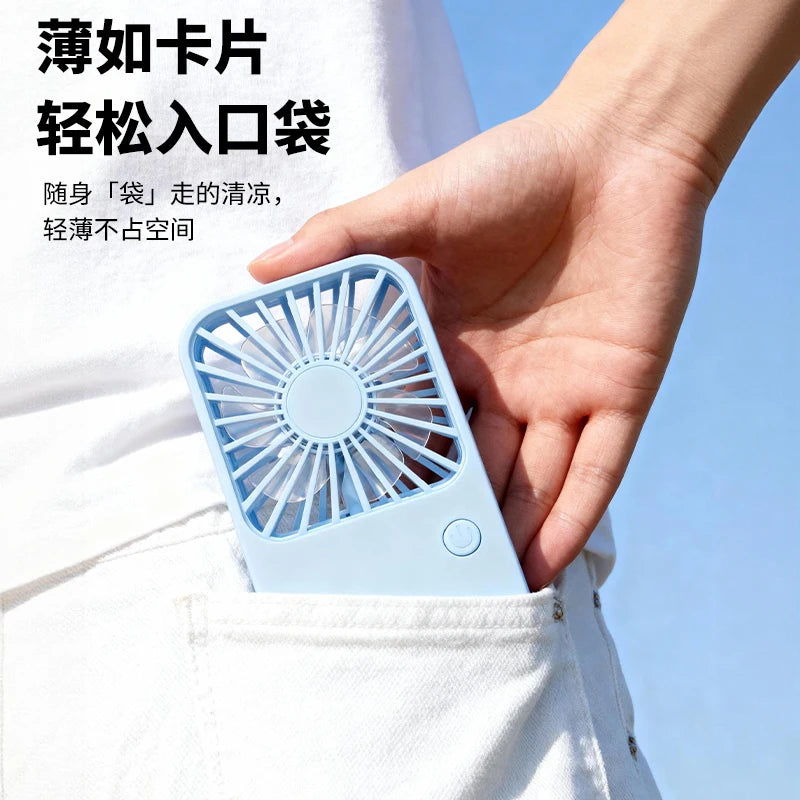 USB Desk Fan Small Quiet Personal Cooler Portable Mini Fan 3 Speeds Adjustable Table Fan for Home Office Bedroom