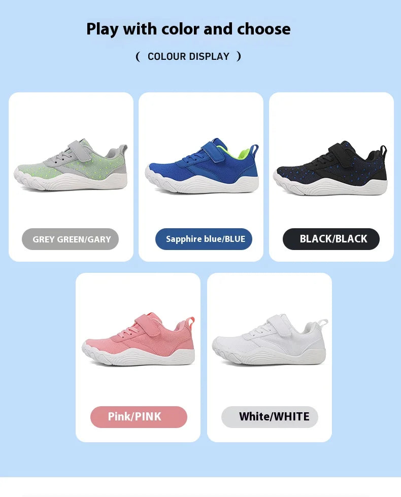 Kids Barefoot Shoes Boys Girls Sneakers Naturally Splay Shoes Wide Toe Minimalist Sneakers Toddler Little Big Kid
