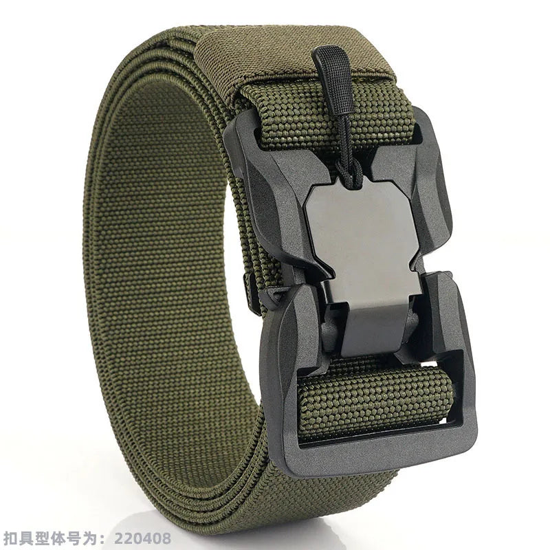 MEDYLA Tactical Belt Quick Release Buckle Elastic Belt Casual Nylon Tool Training Belt Men's Belt MN057