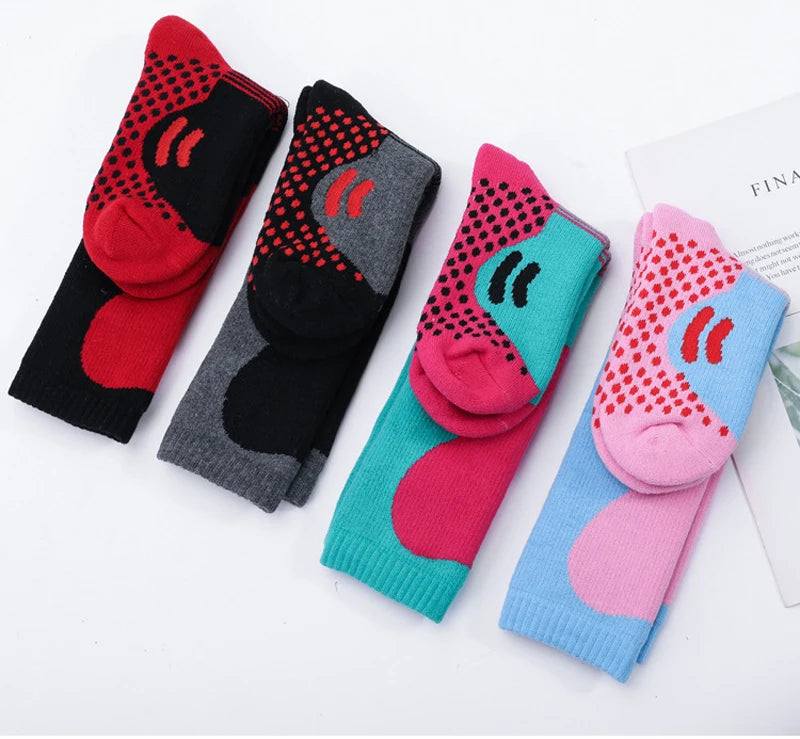 New Thermal Kids Ski Socks Cotton Thicker Warm Outdoor Sport Socks Snow Cycling Skiing Sock Children Thermosocks Girls Boys Gift