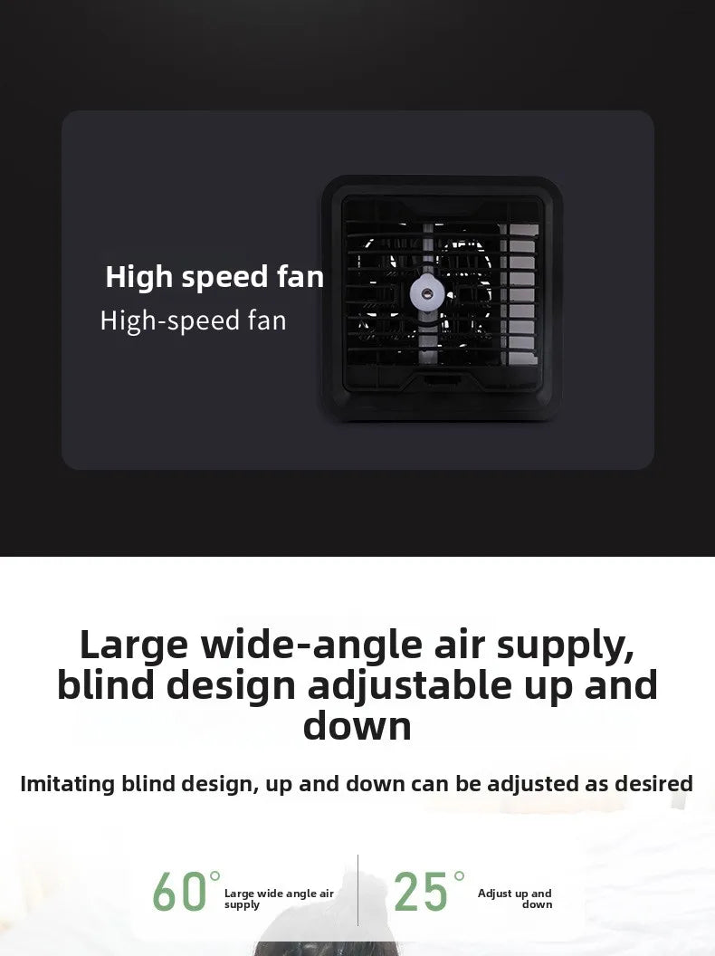 Superior New USB Mini Air Conditioning Fan Cooler Home Desktop Refrigeration Small Air Conditioning Mobile Humidification Coolin