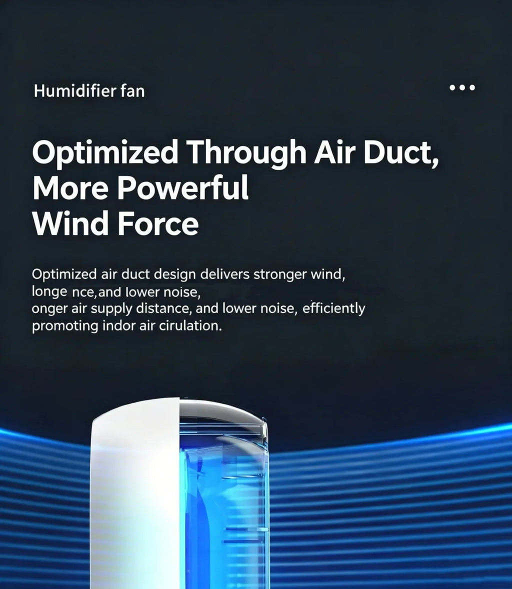 USB Direct Supply Desktop Cooling Humidifier Fan No Built-in Battery Silent Wide Angle Air Cooler With RGB Light Touch Control