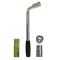 Extendable Telescopic Car Wheel Wrench with 17Mm-19Mm and 21Mm-23Mm Reversible Sockets